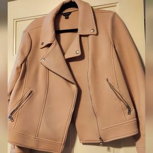 Light pink moto jacket